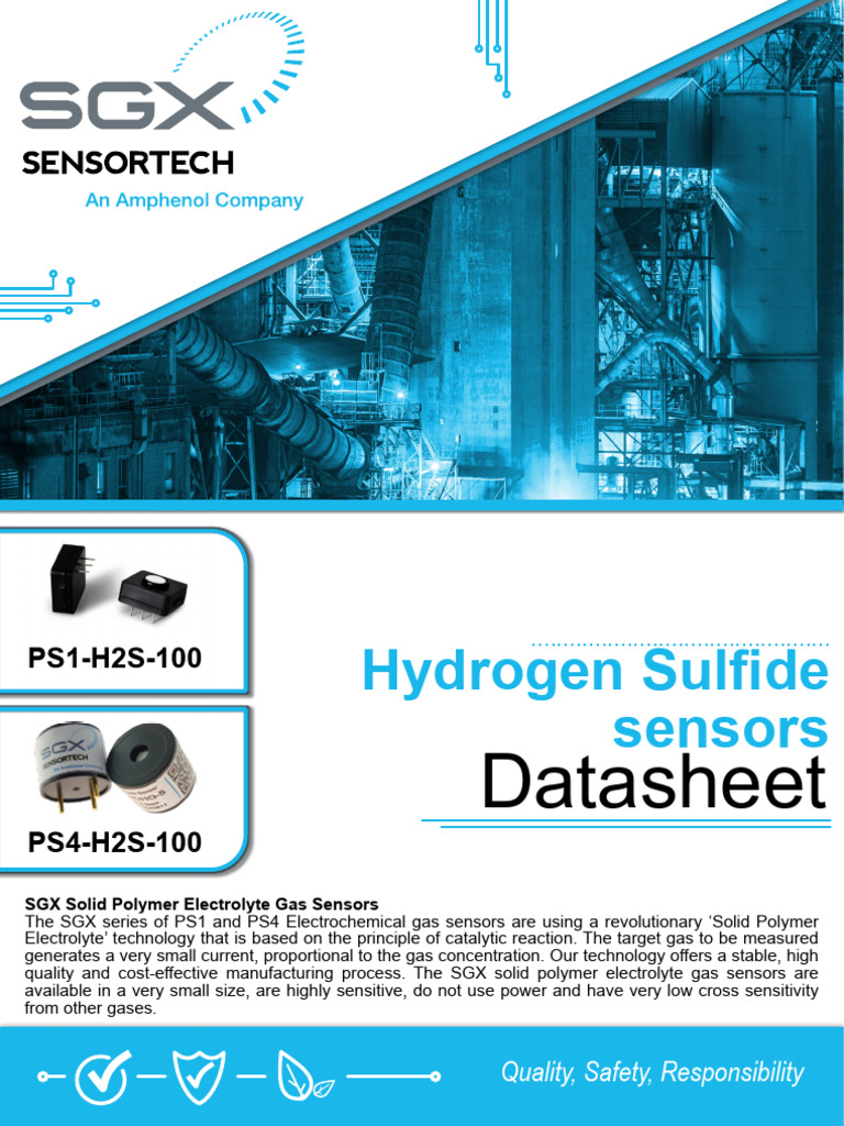 Hydrogen Sulfide Sensors: Datasheet | PDF