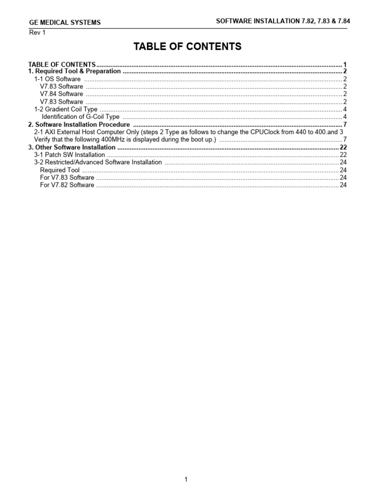 Software Installation 782 783 784 | PDF