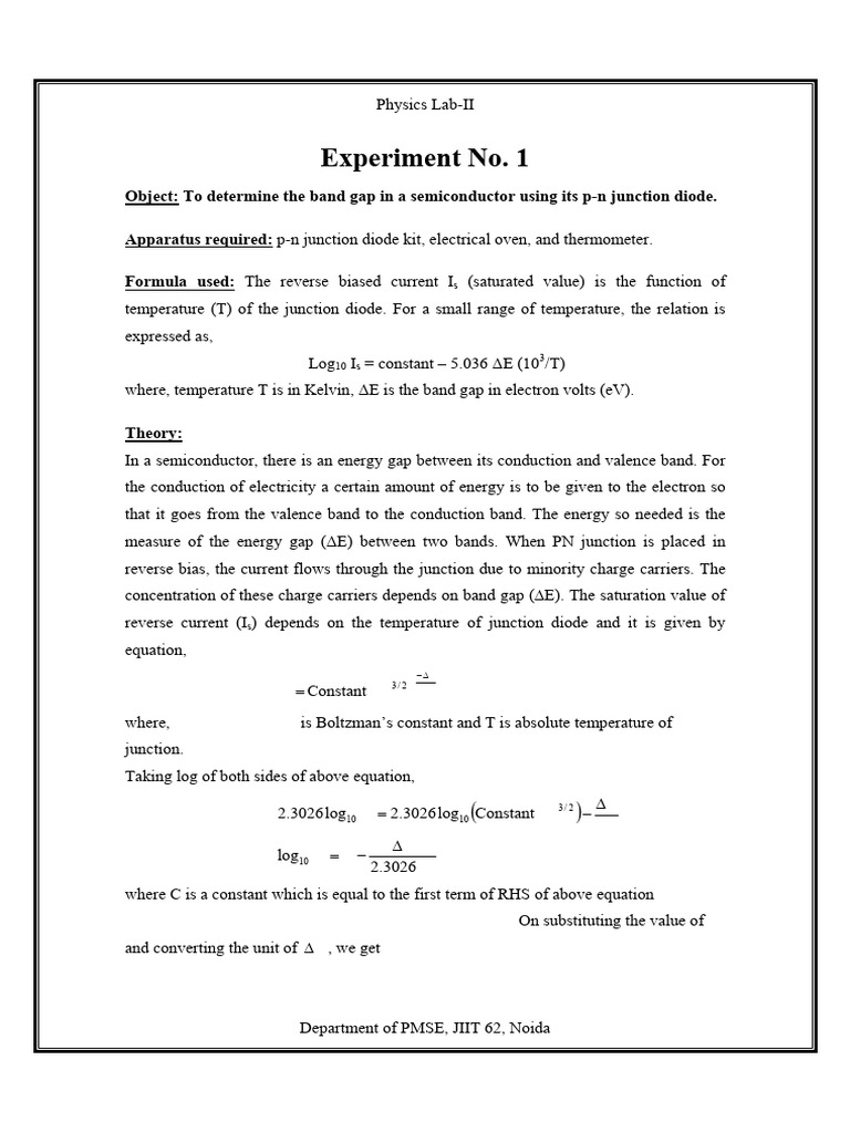 Experiment 1 (A) | PDF