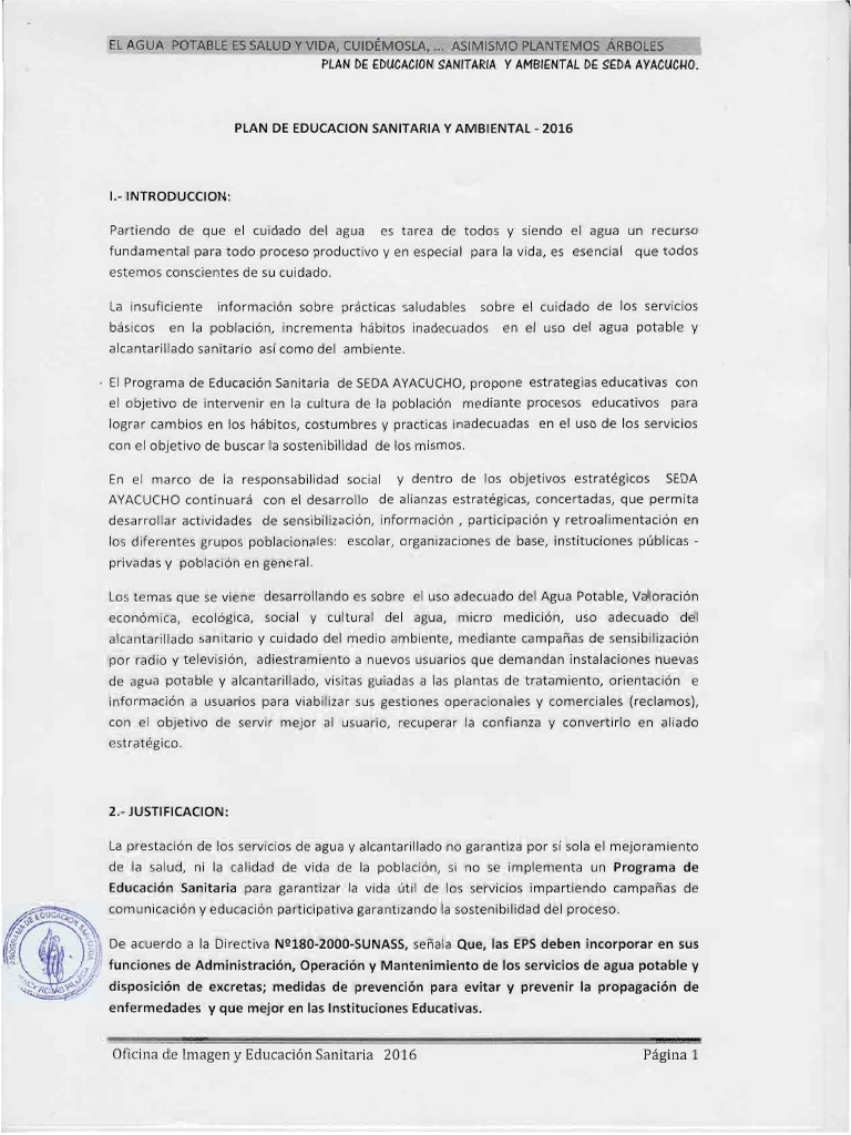 88 90 Plan de Trabajo Del Programa de Educacion Sanitaria | PDF
