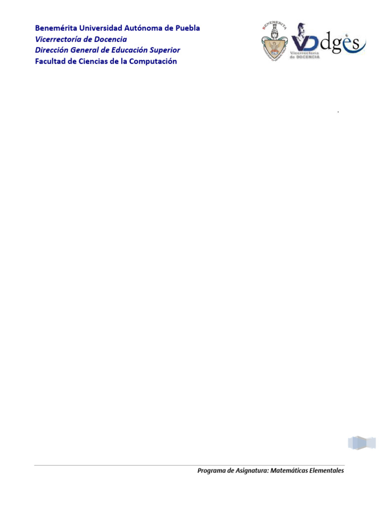 Matematicas Elementales Pdf