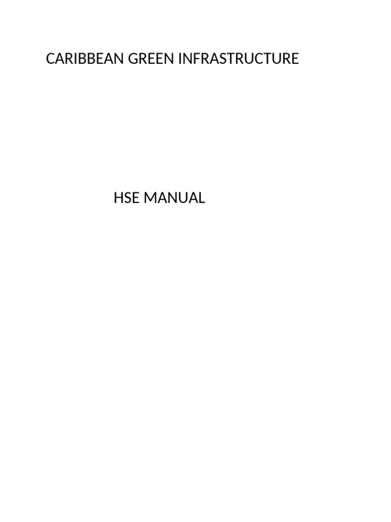 Hse Manual | PDF