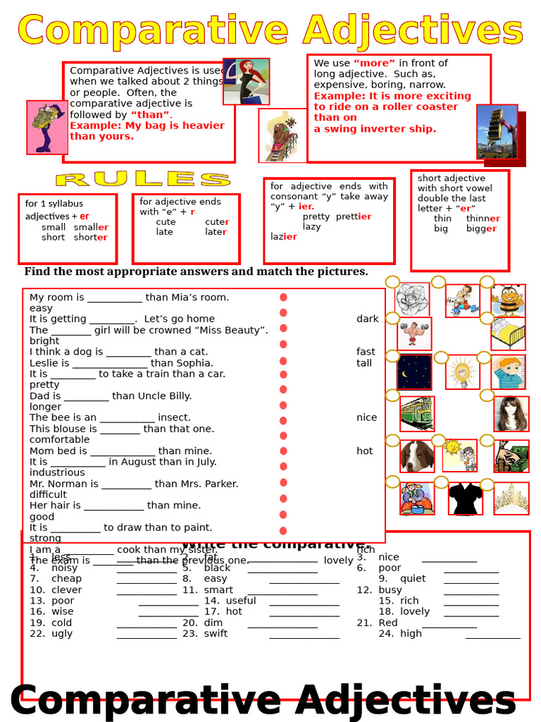 Comparative Adjectives Feb 2010 | PDF