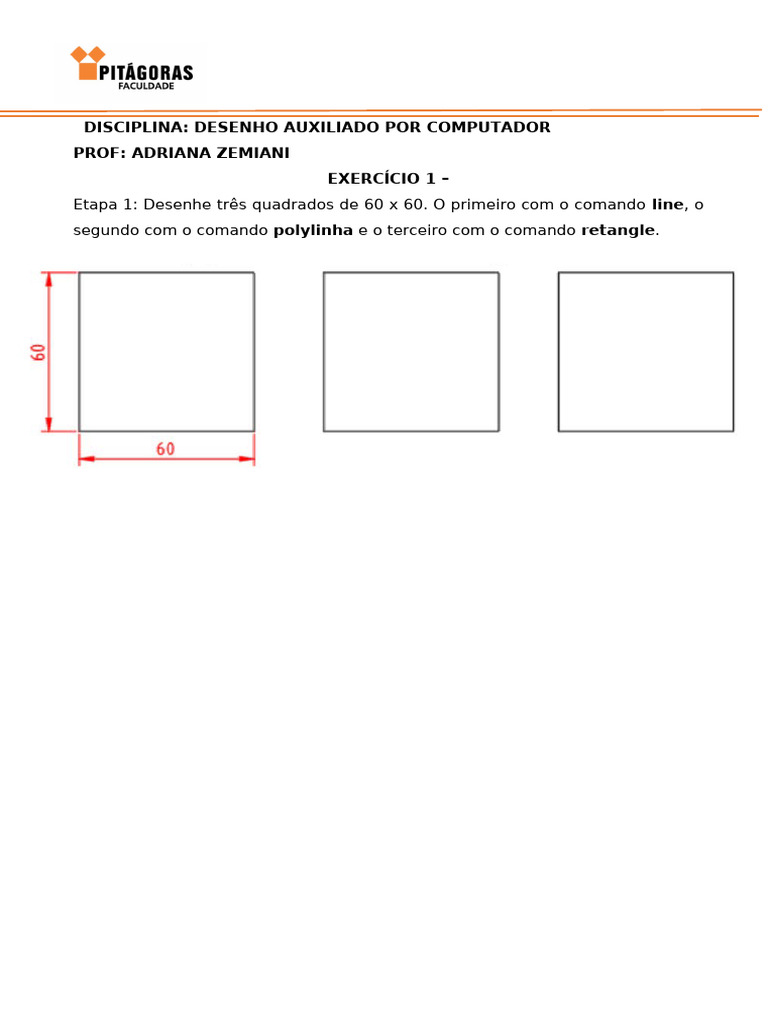 Comandos de Desenho em CAD | PDF
