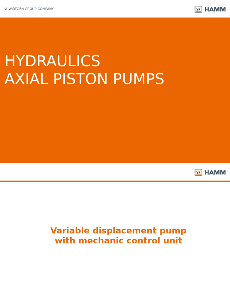 07 - Hydraulics - Axial Piston Pumps | PDF
