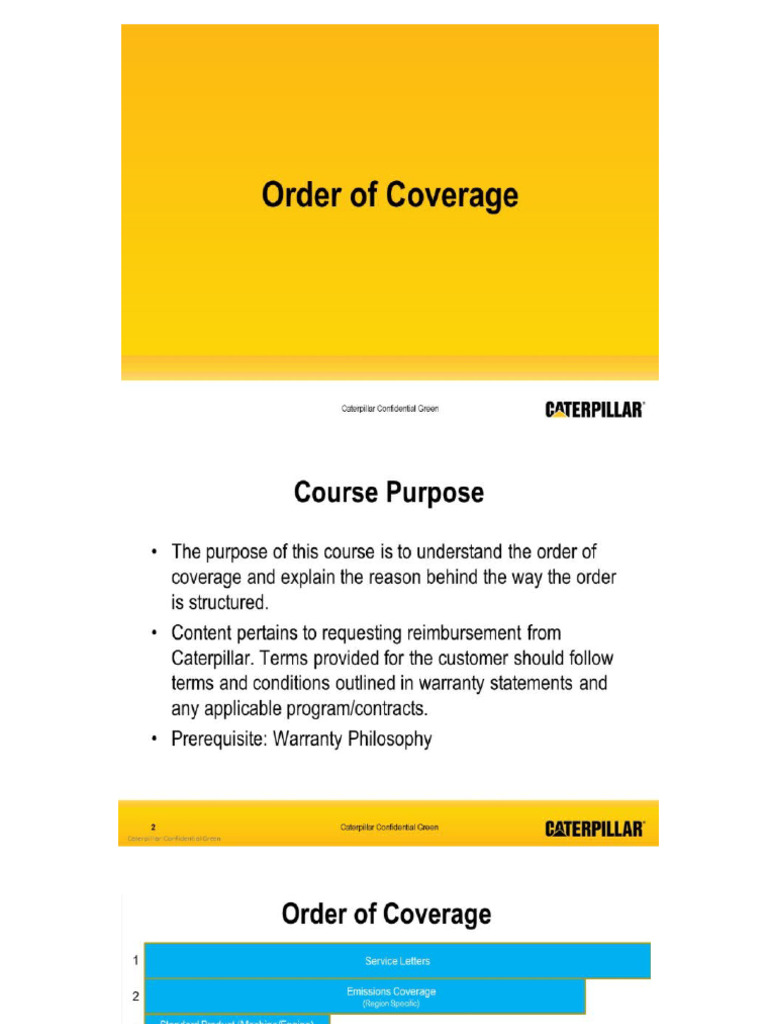 Oder of Coverage | PDF