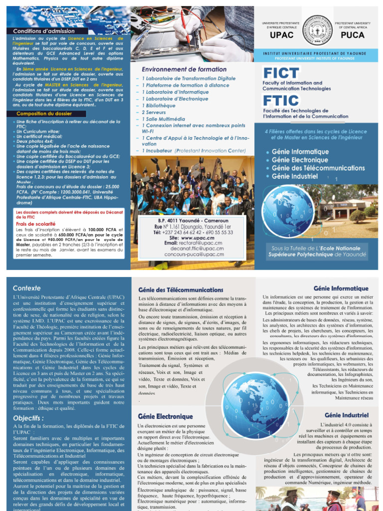 DEPLIANT FTIC Mai 2024 | PDF