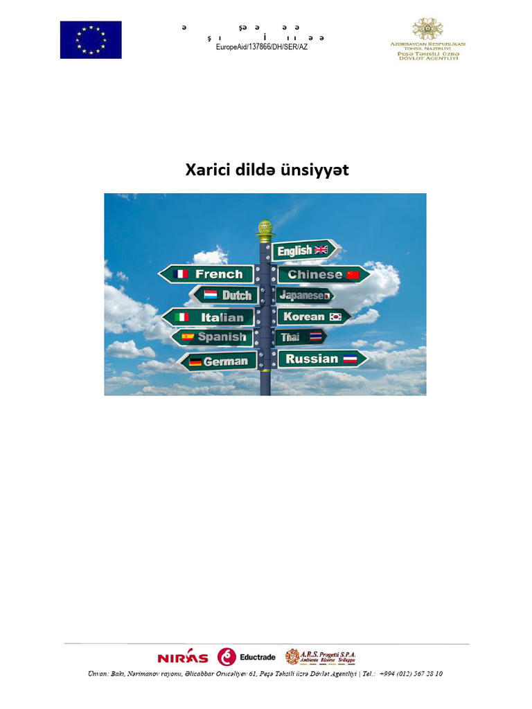 Xarici Dilda Unsiyyat | PDF