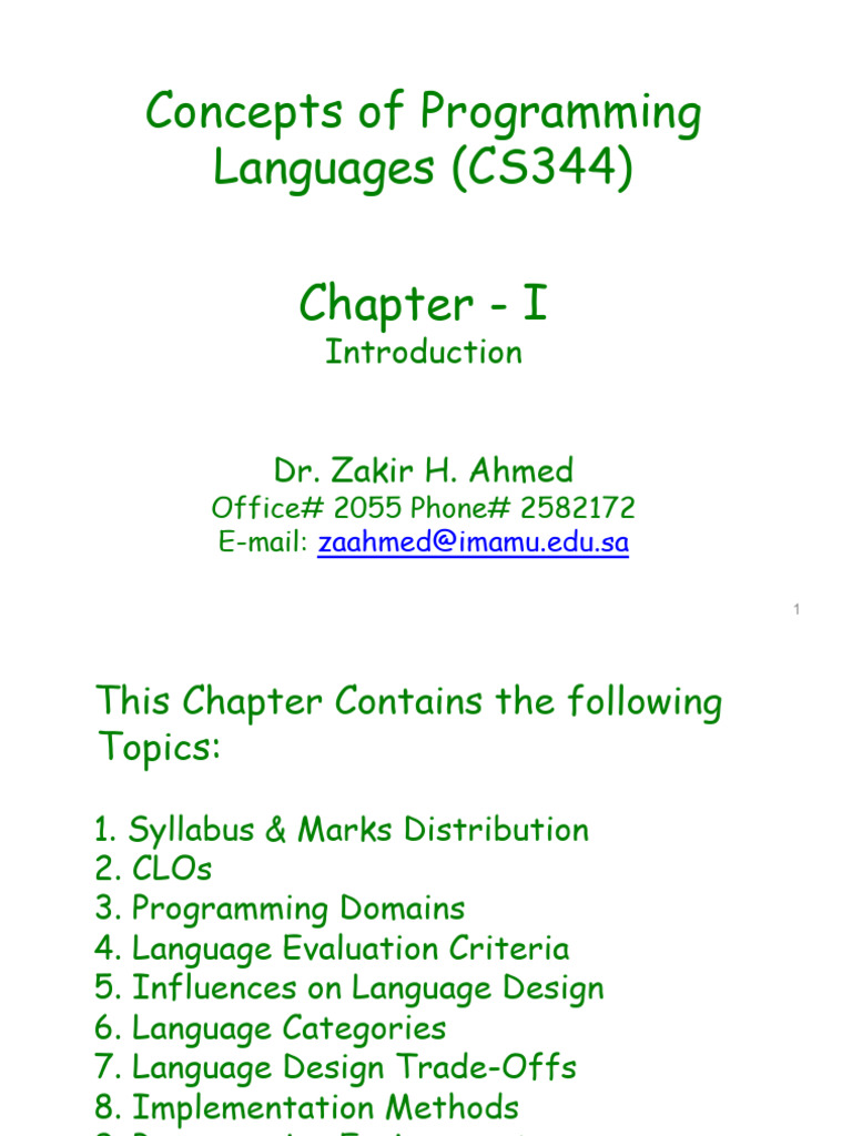 CH 1-Introduction | PDF