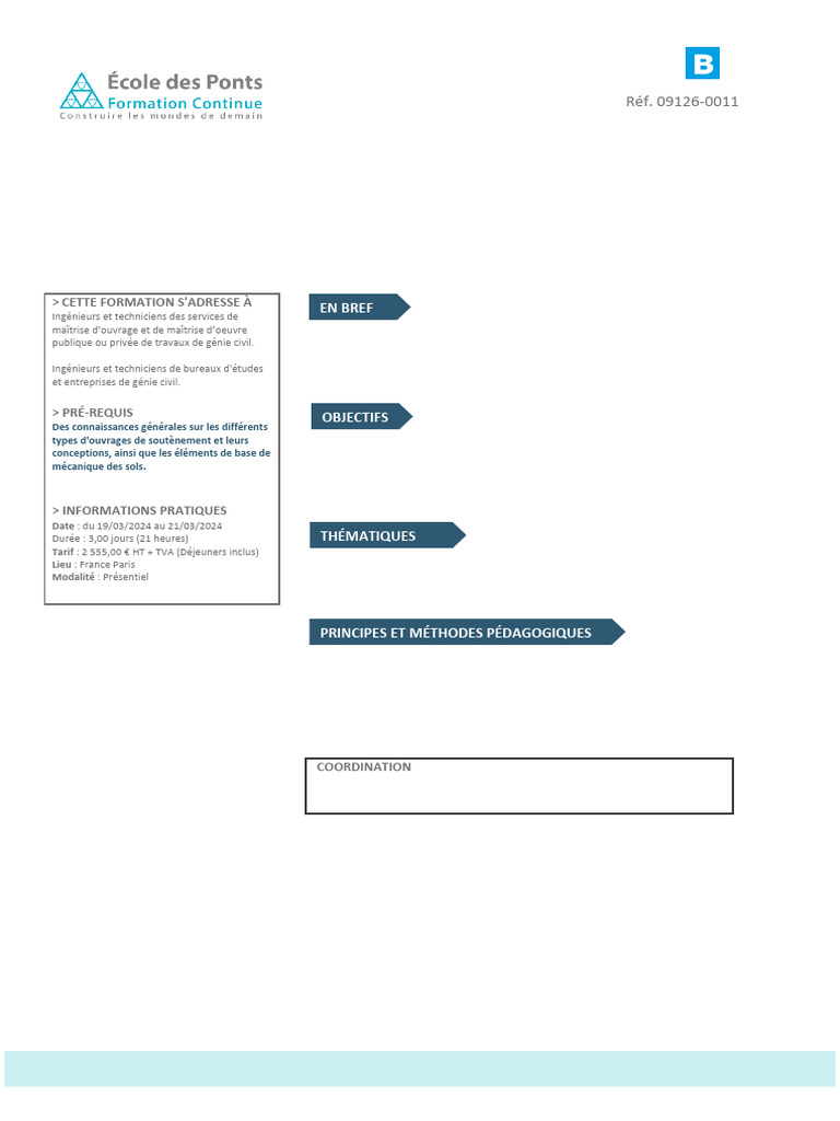 Fiche Description Formation - Best (1) 30 | PDF