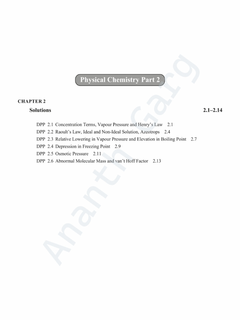 Solutions DPP | PDF