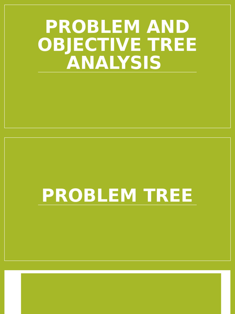 Problem and Objective Tree Analysis MNAO | PDF