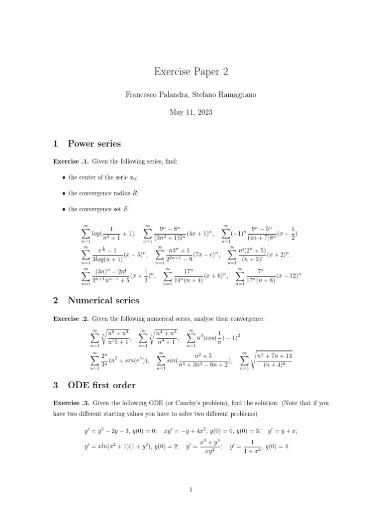 Exercise 2 | PDF