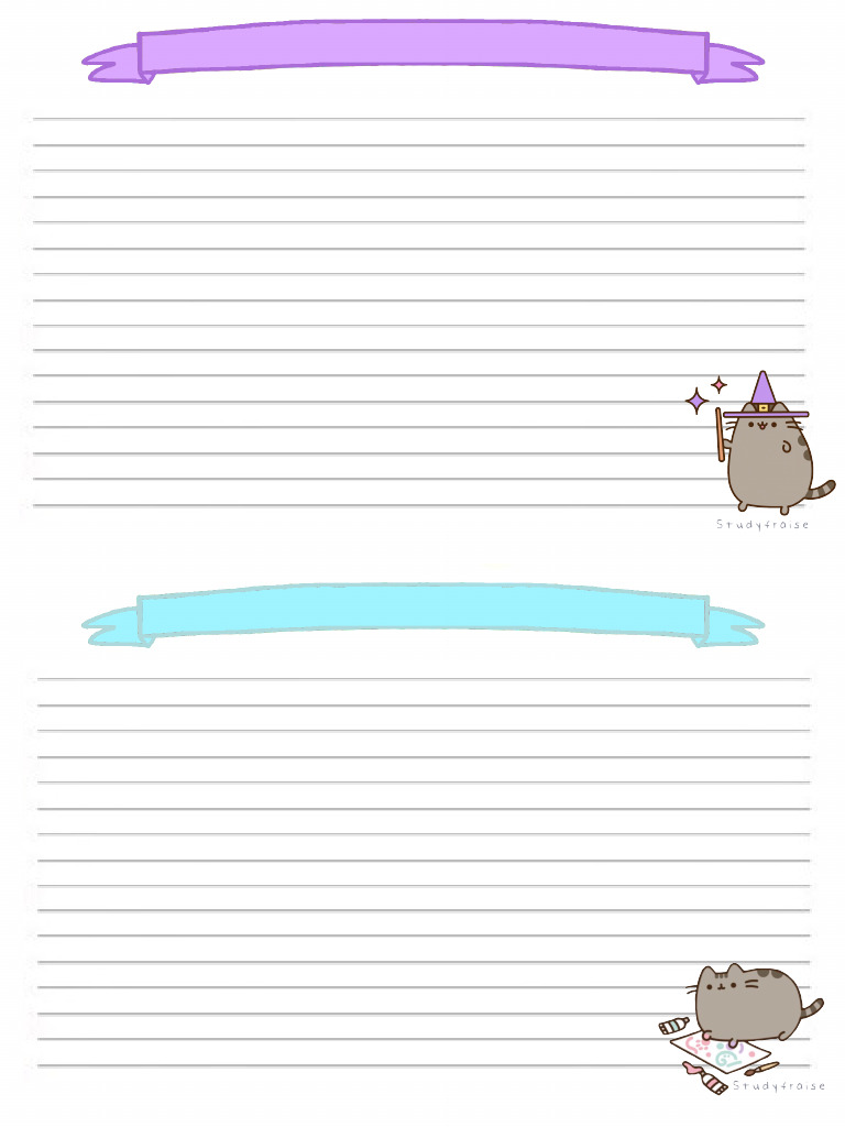 Pusheen Flashcard | PDF