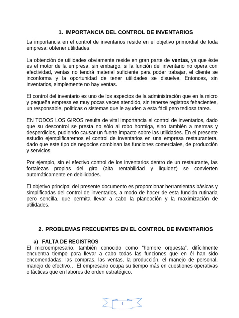 Libro de Inventarios | PDF