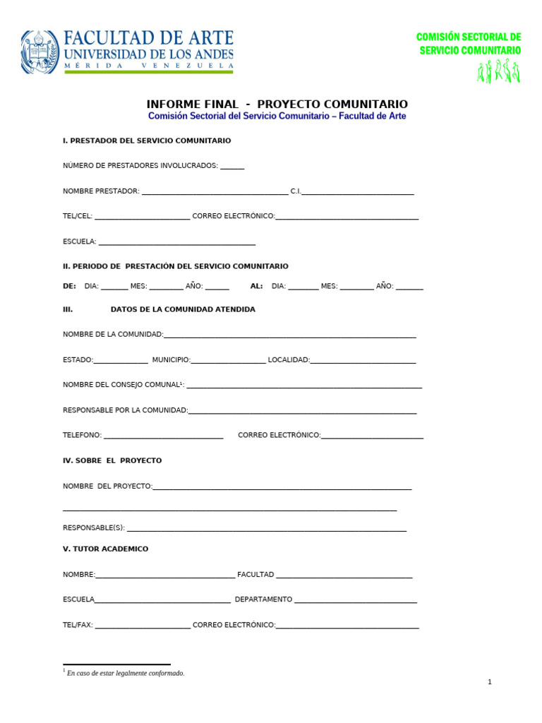 8 Formato Informe Final | PDF