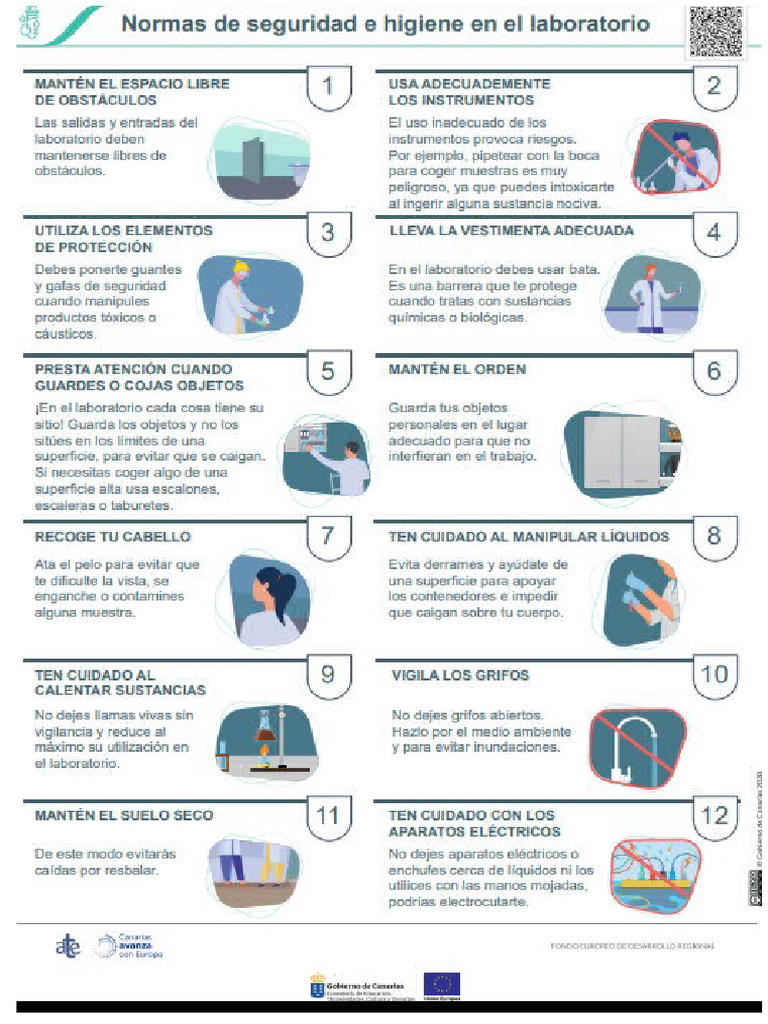 Normas de Seguridad e Higiene en El Laboratorio | PDF