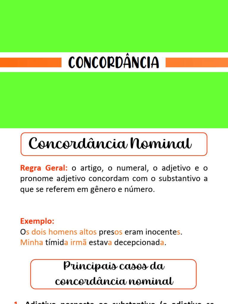 Concordância EM - Nominal | PDF