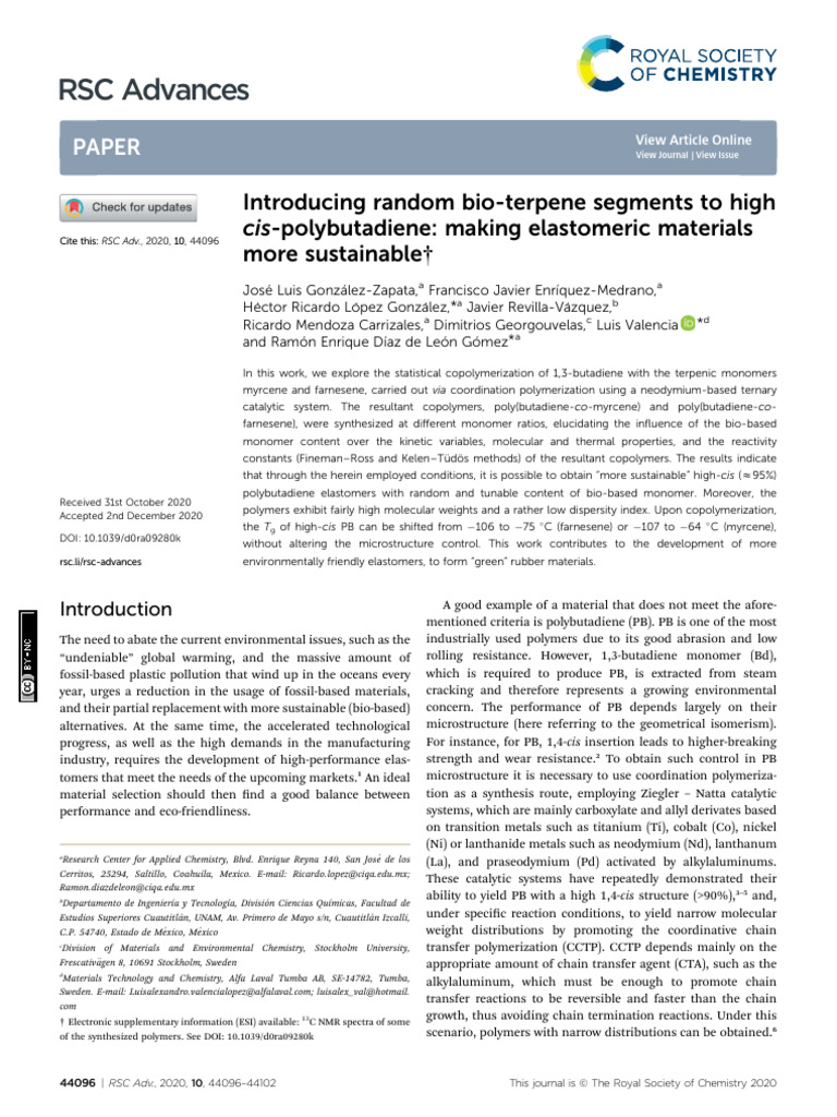 2020 RSC Advances | PDF