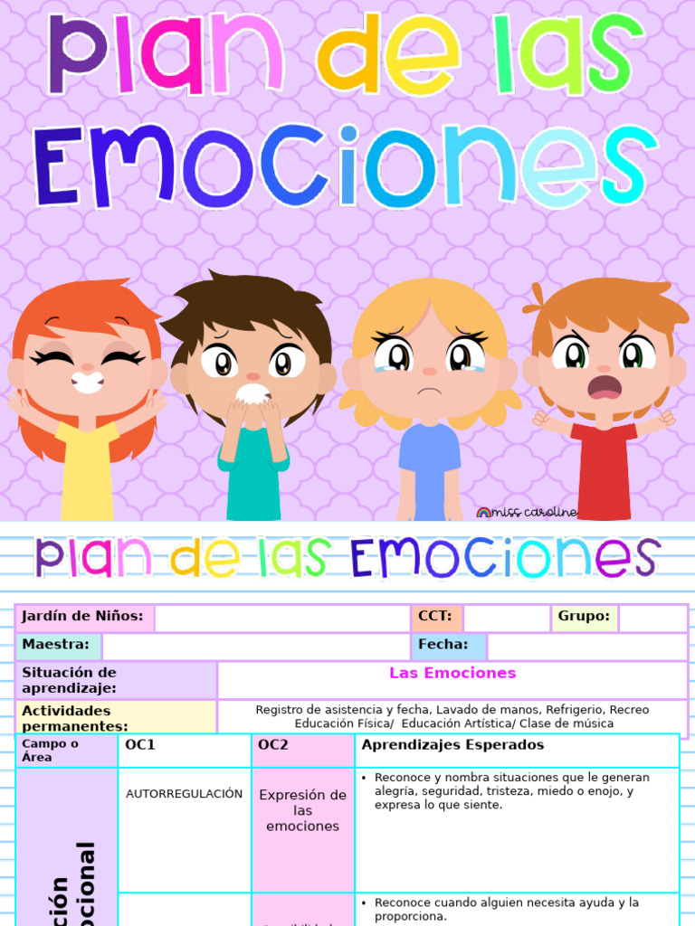 Plan de Las Emociones | PDF