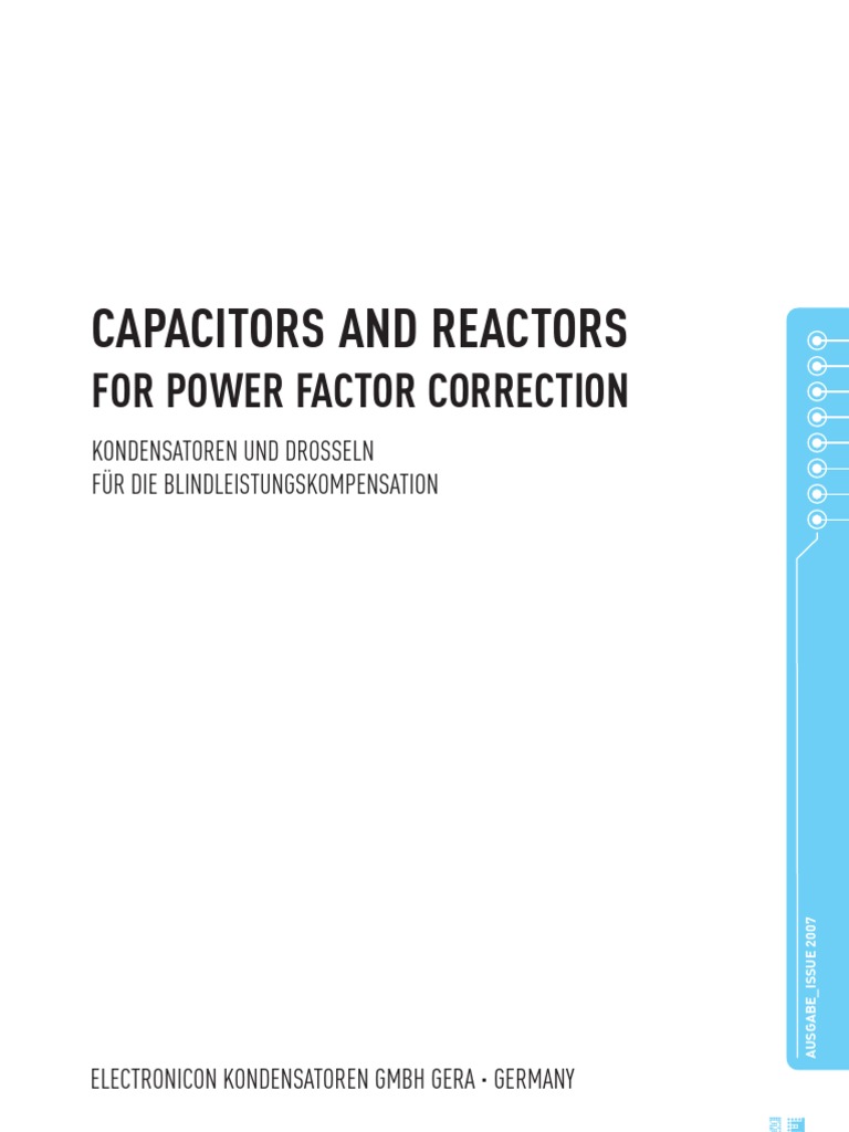 Capacitors and Reactors For Power Factor Correction | PDF