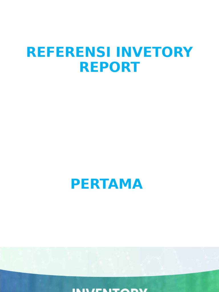 Referensi dashboard kpi inventory pdf