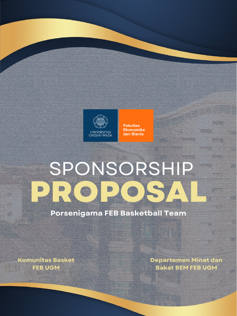 Draf Proposal Sponsorship Komunitas Basket FEB UGM PDF | PDF