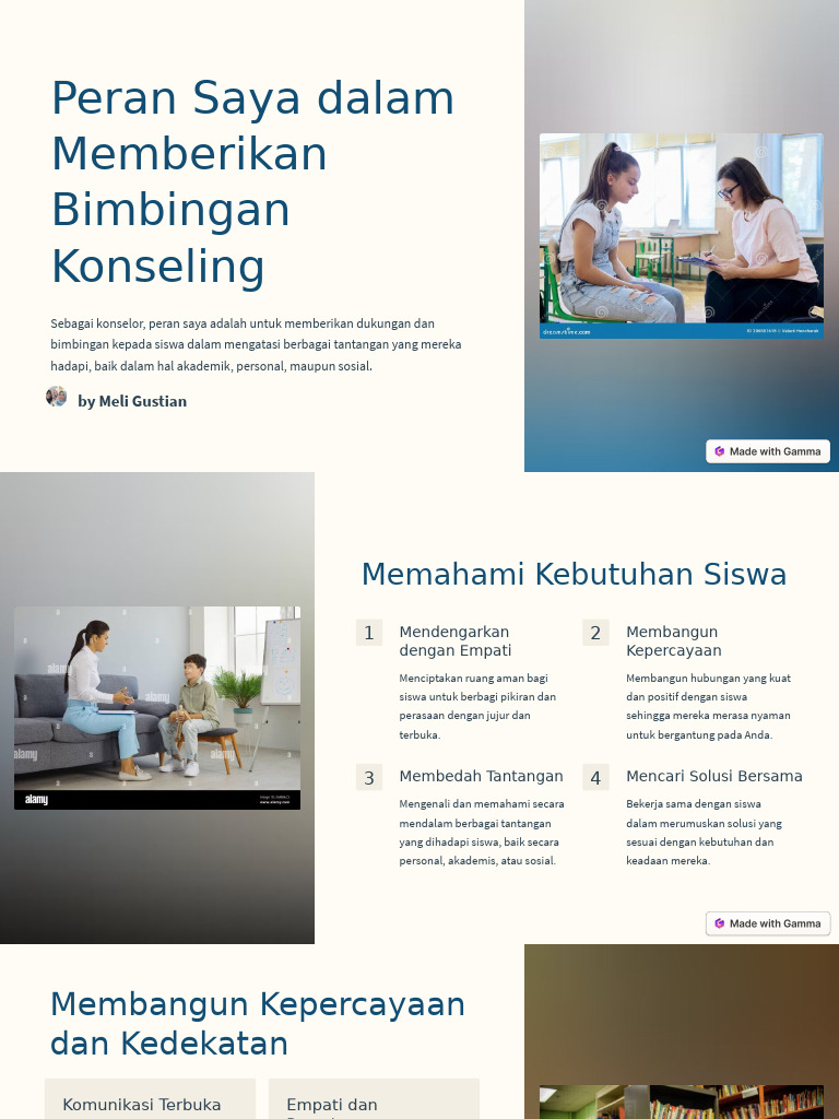 Peran Saya Dalam Memberikan Bimbingan Konseling | PDF