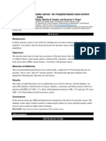 Risk Factors For Prostate Cancer