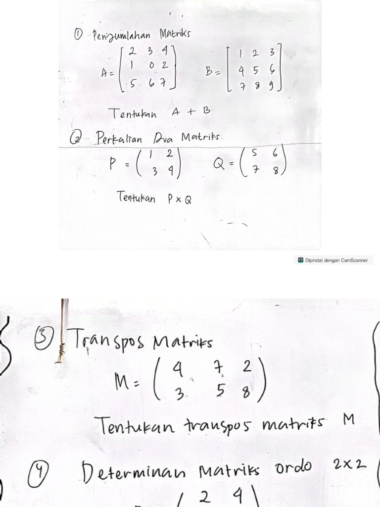 Latihan Matriks | PDF