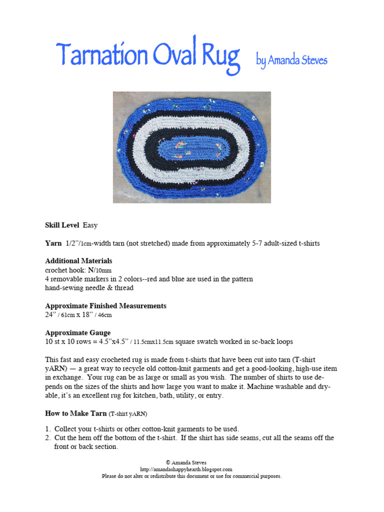 Tarnation Oval Rug 102514 | PDF