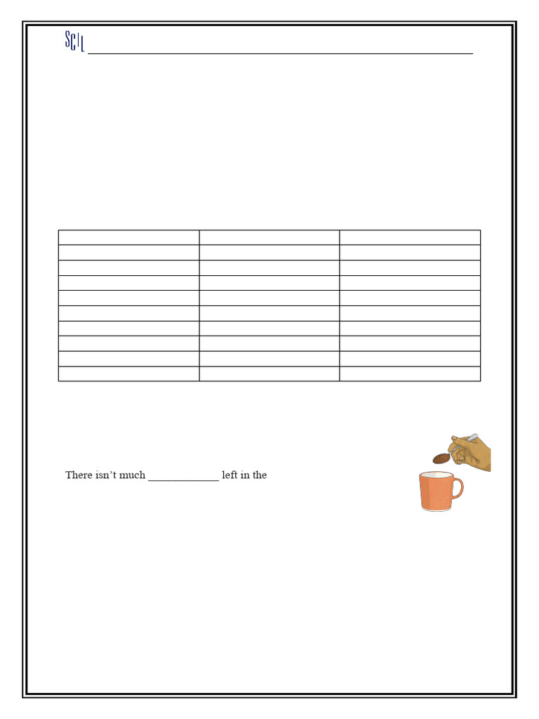 Gr. 4 Countable & Uncountable Nouns | PDF
