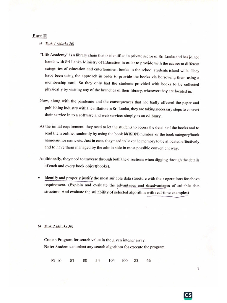 Data Structures & Algorithms Paper | PDF