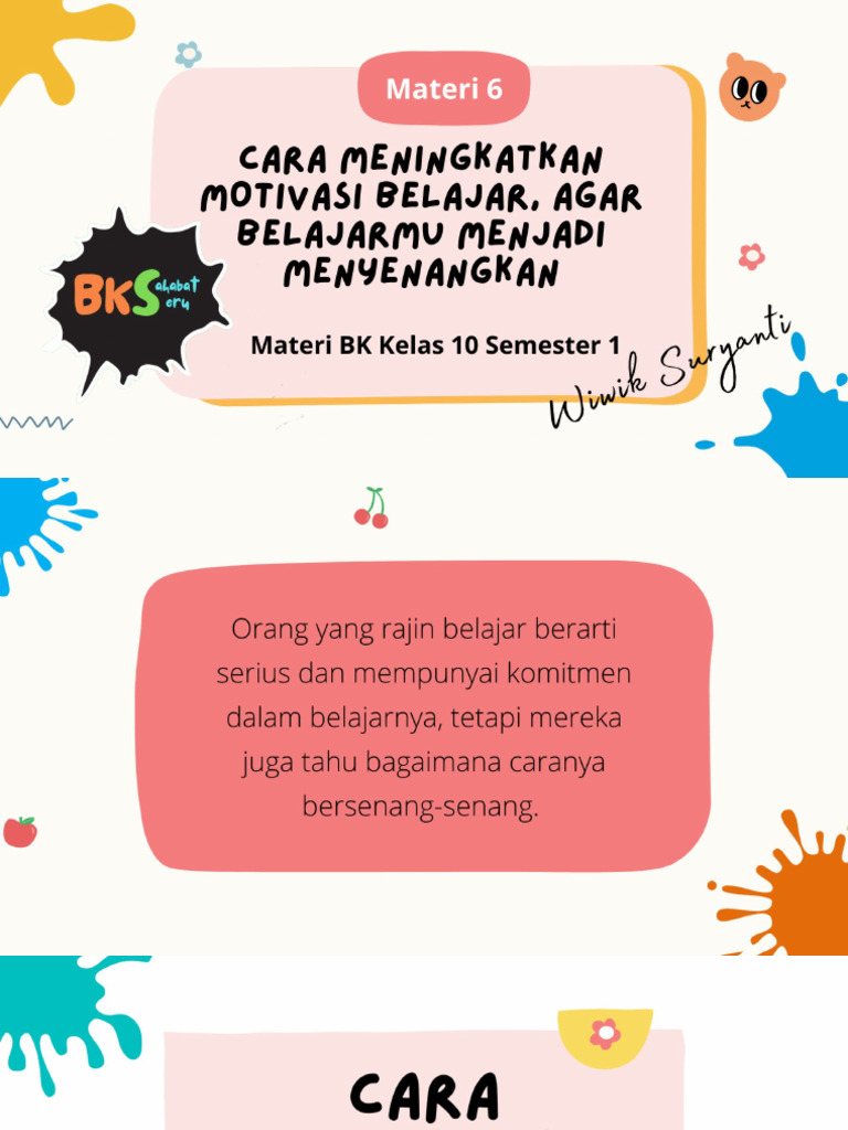 cara meningkatkan motivasi intrinsik belajar