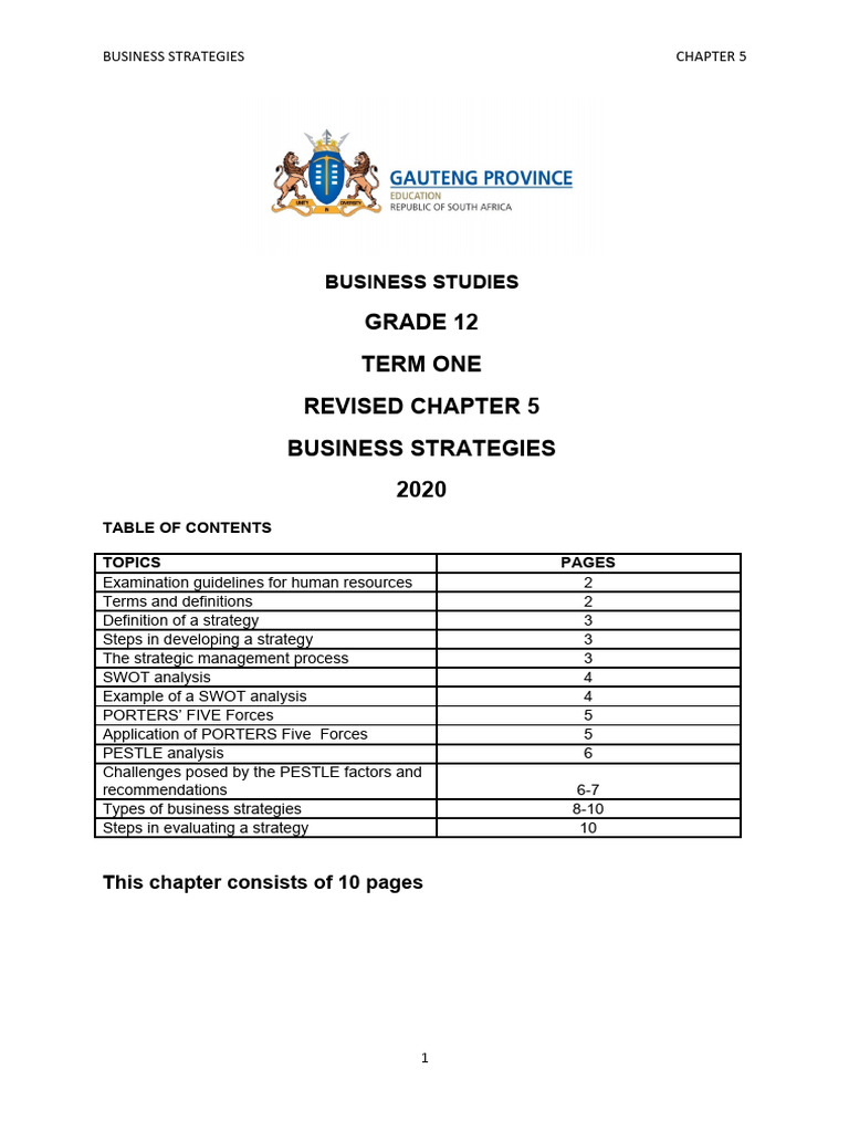 Chapter 5 Business Studies Pdf