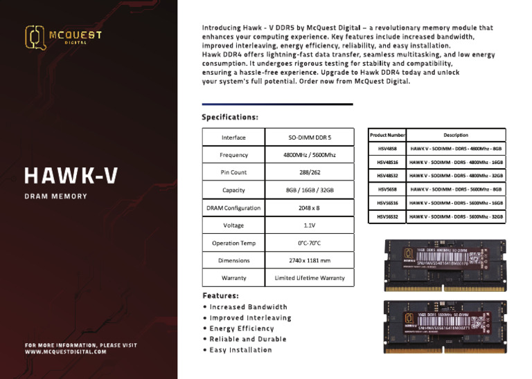 Data Sheet - Hawk V | PDF