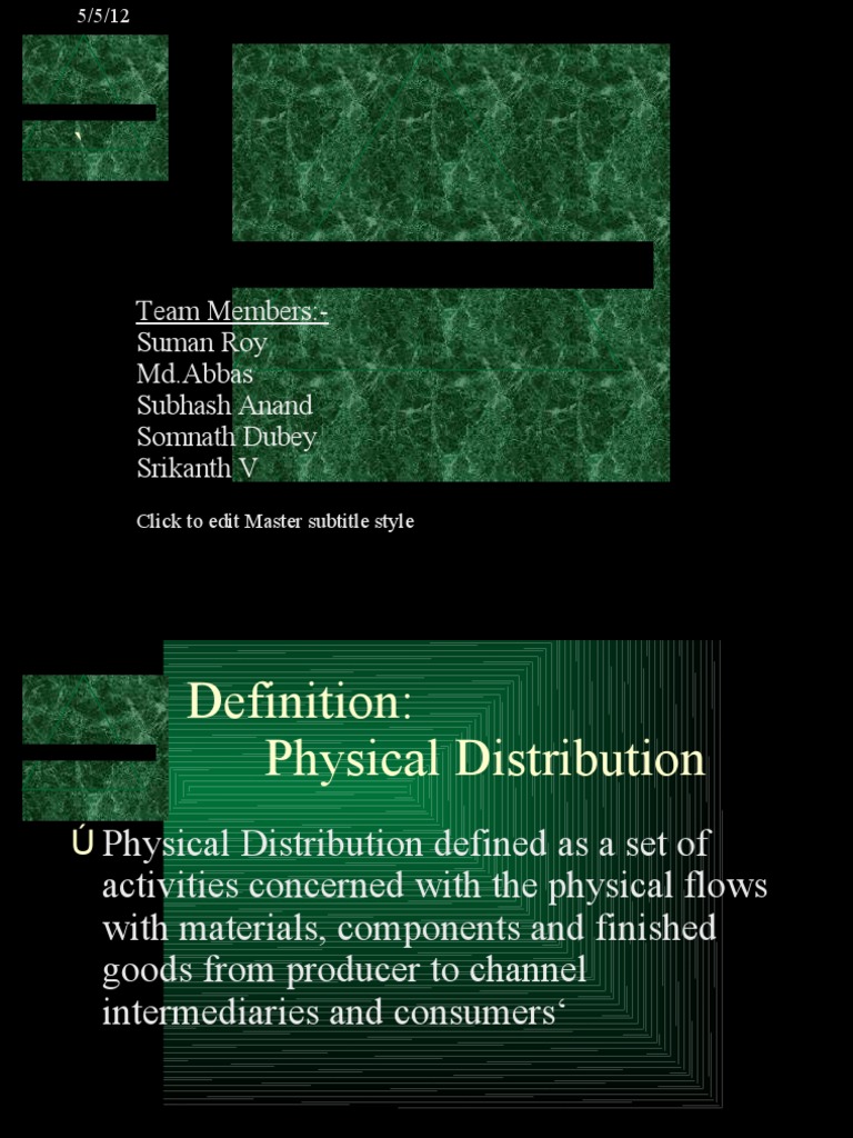 Physical Distribution and Logistics Strategies | PDF | Retail | Marketing
