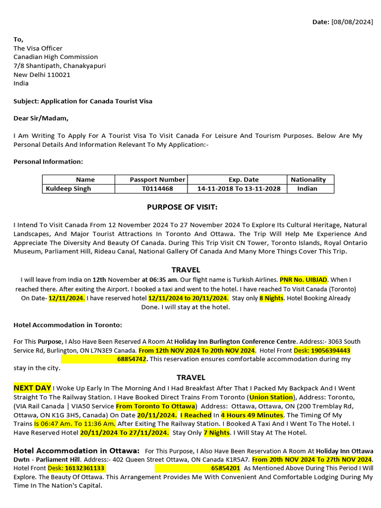Purpose of Visit:: Date: (08/08/2024) To | PDF