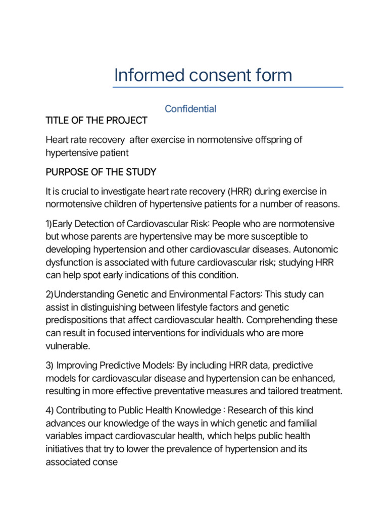 Informed Consent | PDF