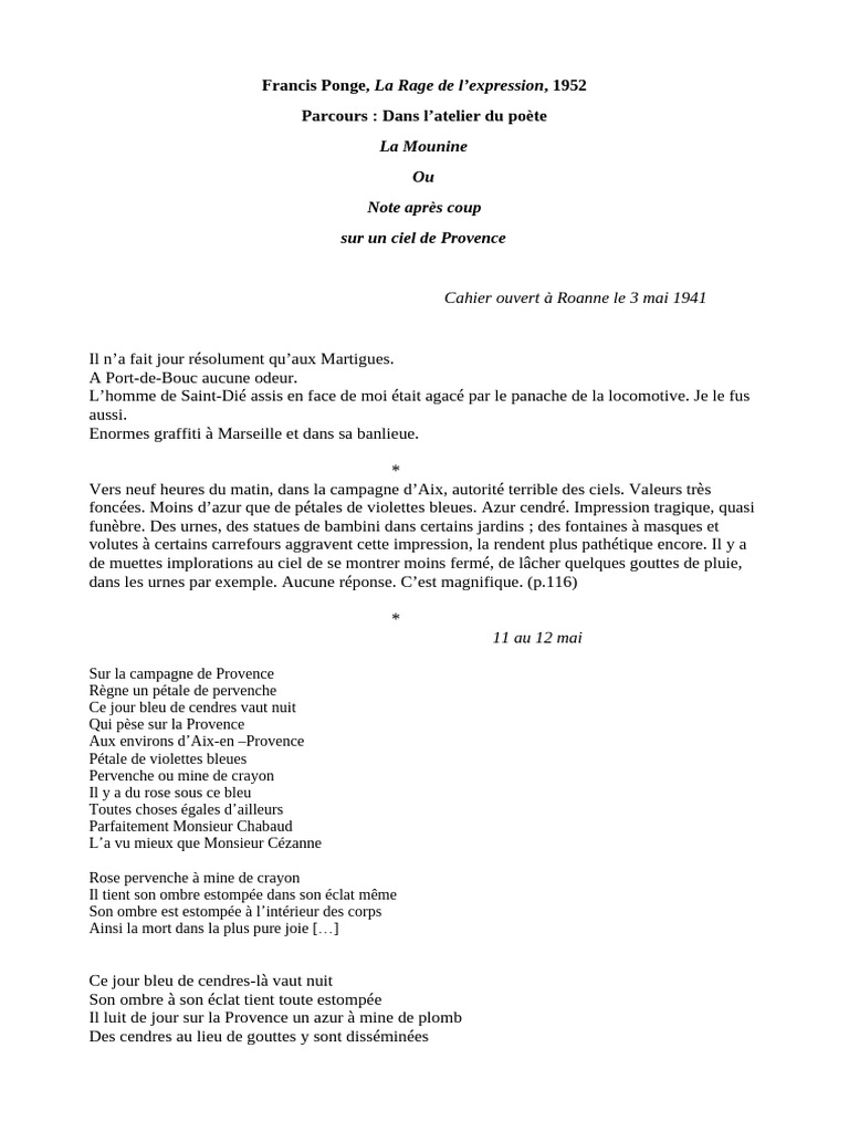 1e Ponge La Mounine | PDF