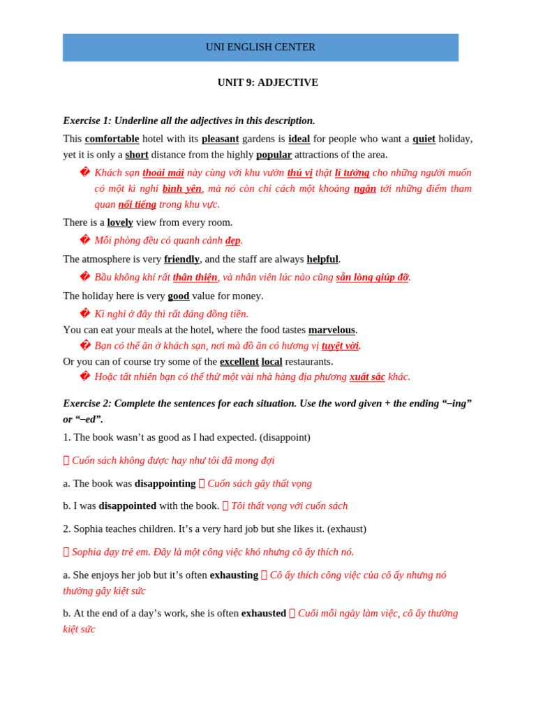 Key Unit 9 | PDF