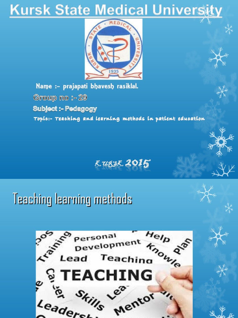 TEACHING LEARNING METHODS IN MEDICAL EDUCATION PDF visual data 2