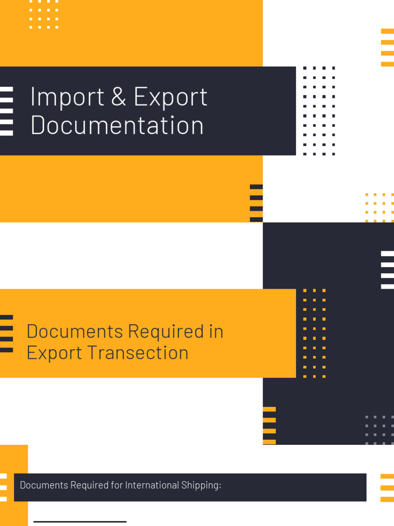 Import & Export Documentation | PDF | Bill Of Lading | Business