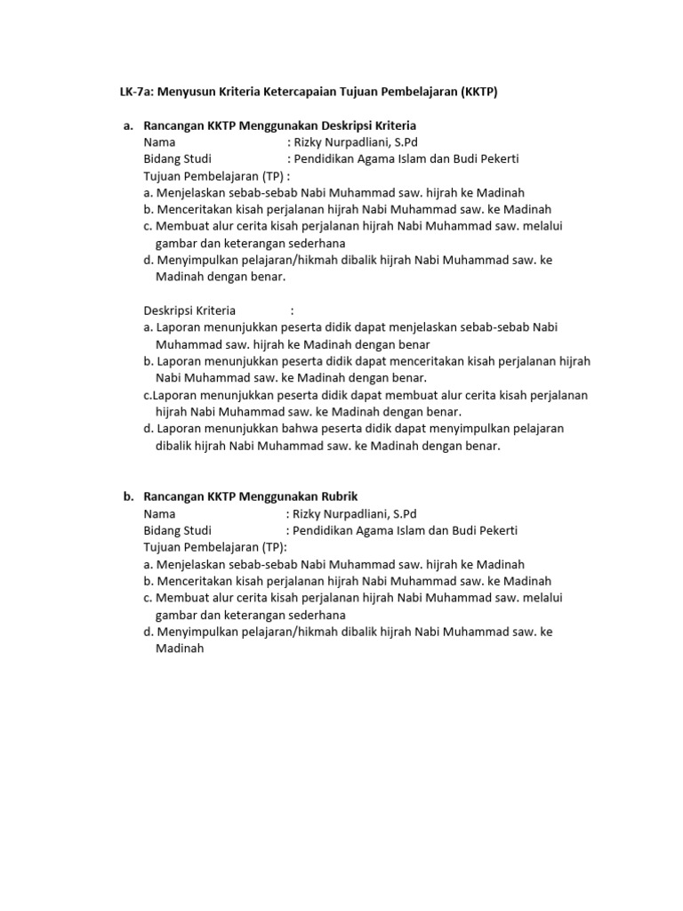 Tugas LK 7a, 7b, Dan 7c | PDF