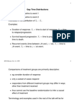 Gap Time Distributions: DFCI Biostat, Nov 12, 1999