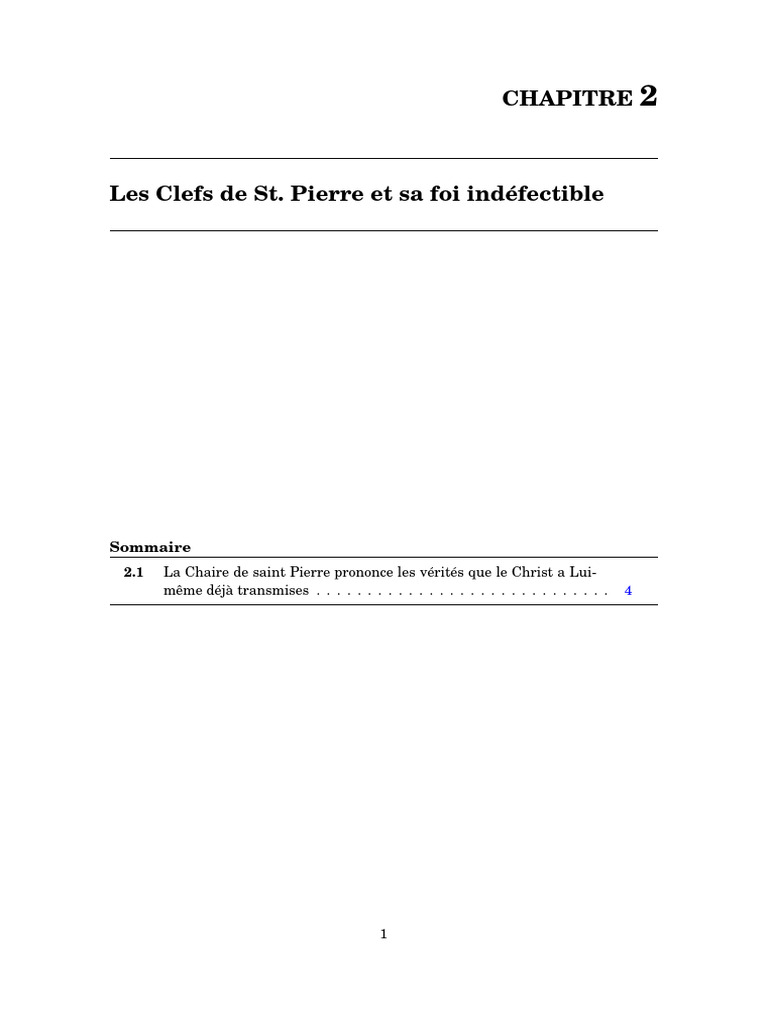 Clefs-St Pierre Et Sa Foi Indéfectible | PDF