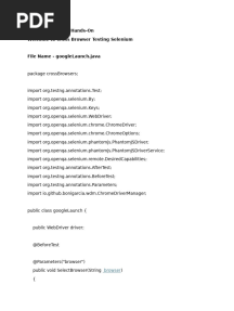 Cross Browser Testing Selenium Handson