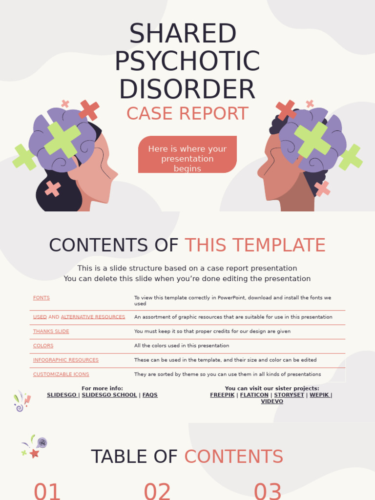 Shared Psychotic Disorder Case Report by Slidesgo | PDF