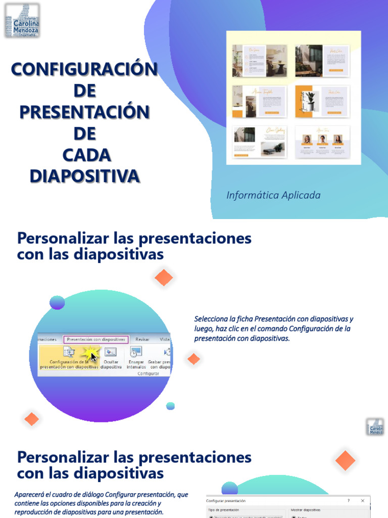 5.configuración de Presentación Diap | PDF | Microsoft PowerPoint ...