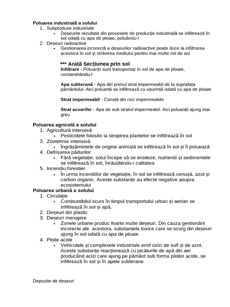 Poluarea Solului | PDF